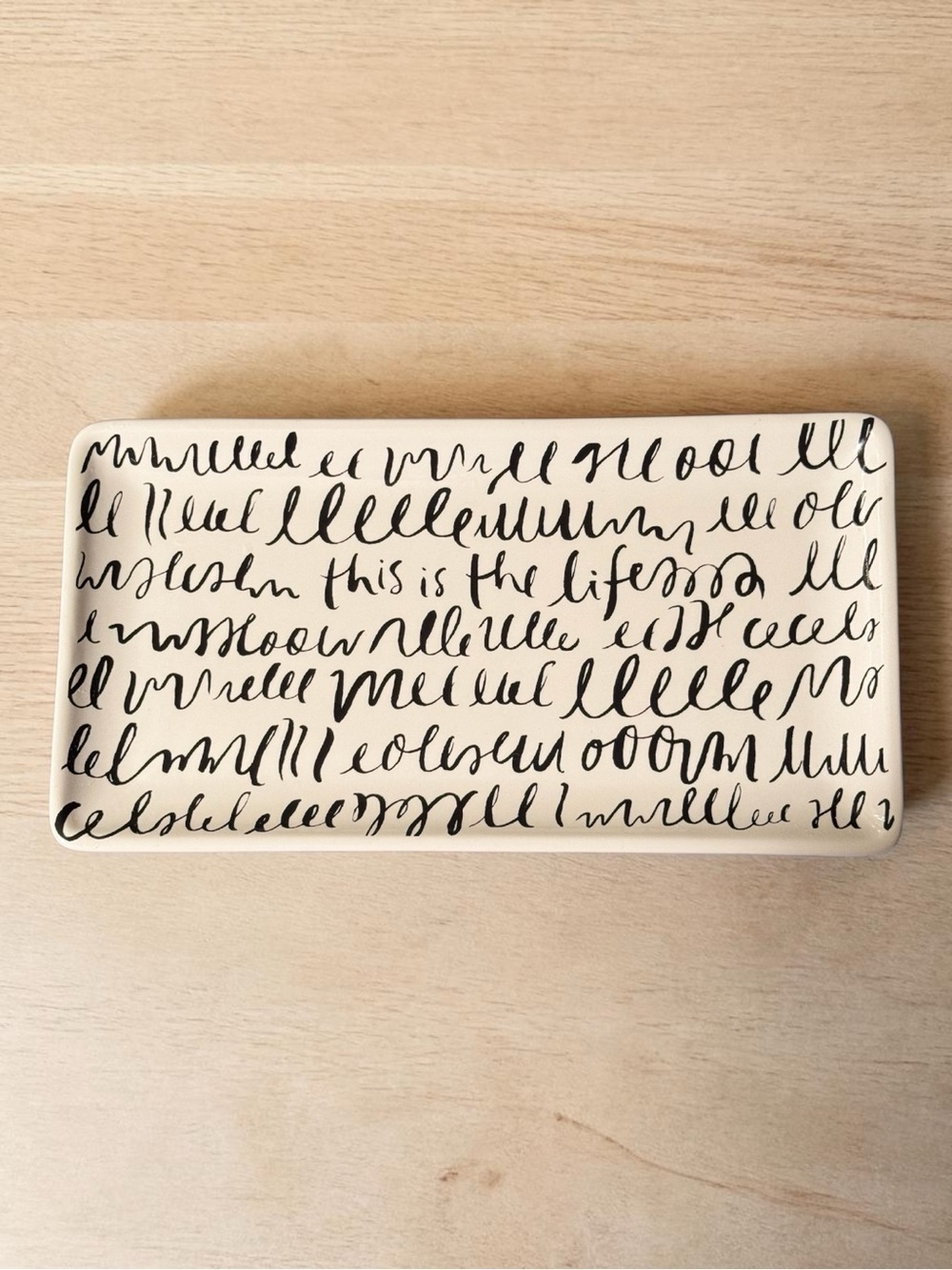 Kate Spade New York Deco Dot 10 x 5 inch Ceramic Tray